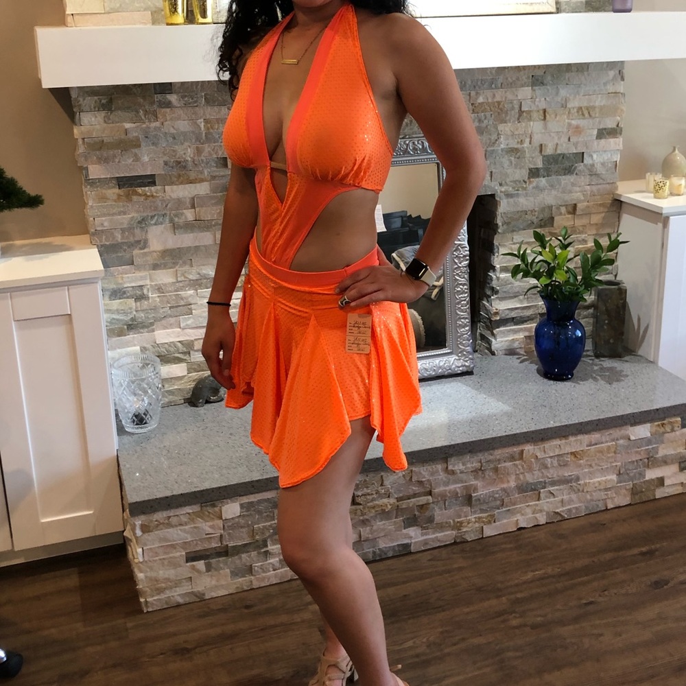 Attached two piece sequin sexy clubwear